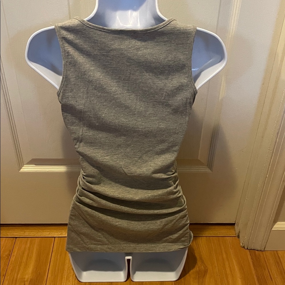 VENUS Grey Ruched Tank Top - Picture 3 of 4